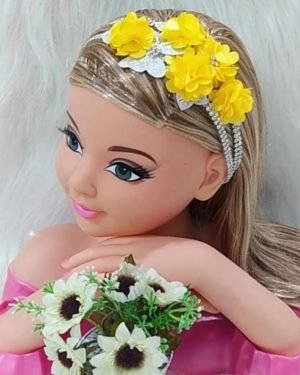 Faixa Belli Jardim  Amarelo com Prata