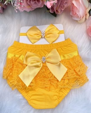 Kit Bunda Rica Amarelo/Calcinha