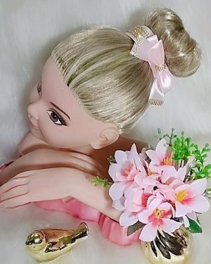 Porta Coque Belli Rosa Bebe Laço Strass