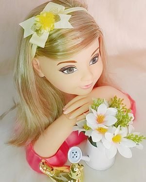 Faixa Belli Florzinha Amarelo Claro