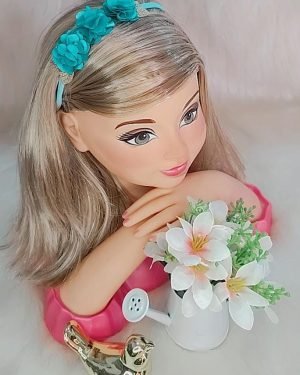 Faixa Belli Flores Verde Tiffany