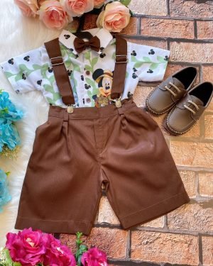 Conjunto Temáticos Meninos Mickey Safari Verde