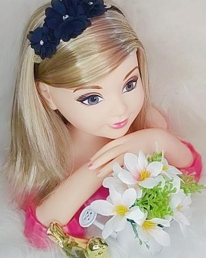 Faixa Belli Flor e Strass Preto