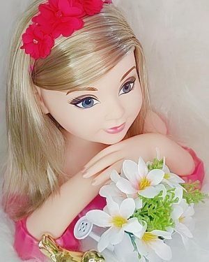 Faixa Belli Flor e Strass Pink