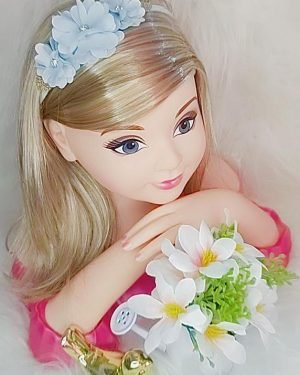 Faixa Belli Flor e Strass Verde Claro