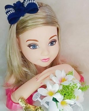 Faixa Belli Azul Petroleo Laço