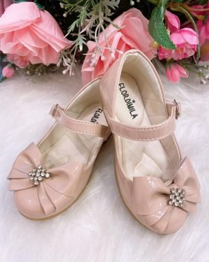 Sapatilha Flor Di Mila Nude - Rose Isis Strass