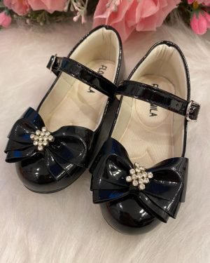 Sapatilha Flor Di Mila Preto Isis Strass