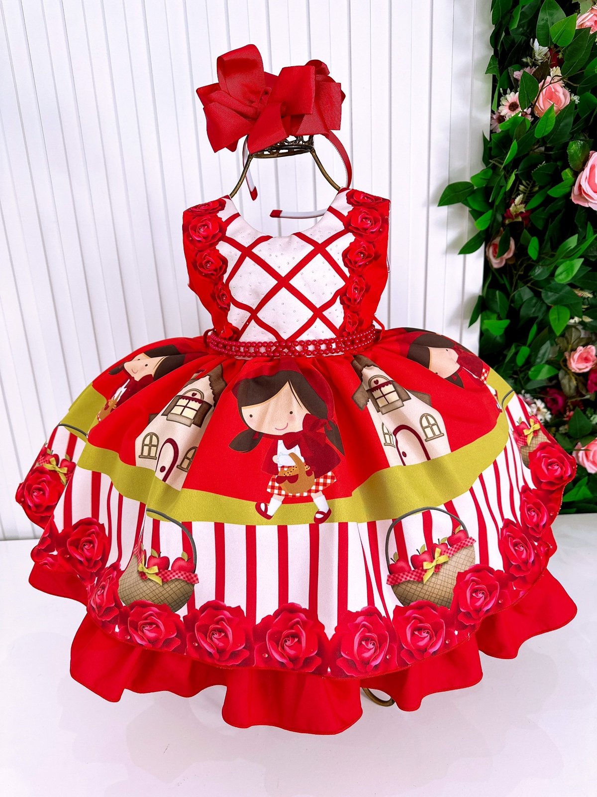 Vestido Princesa Belli Chapeuzinho Vermelho - Imagem 3