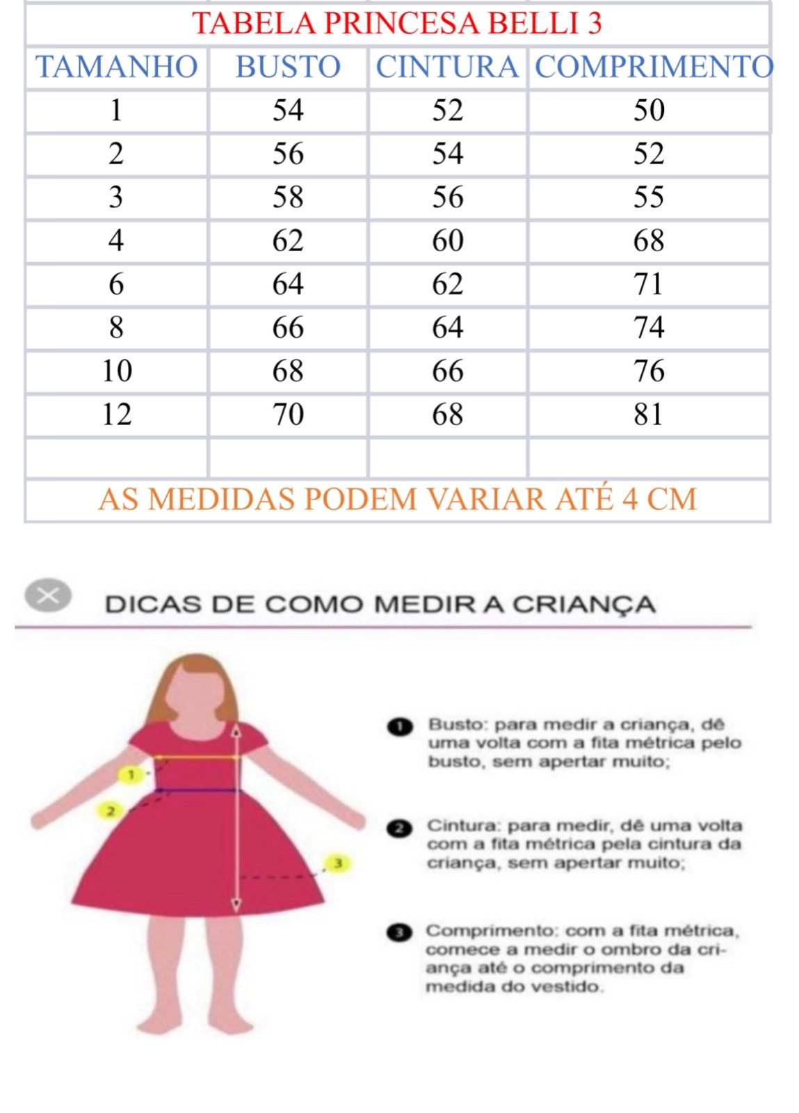 Vestido Princesa Belli Chapeuzinho Vermelho - Imagem 6