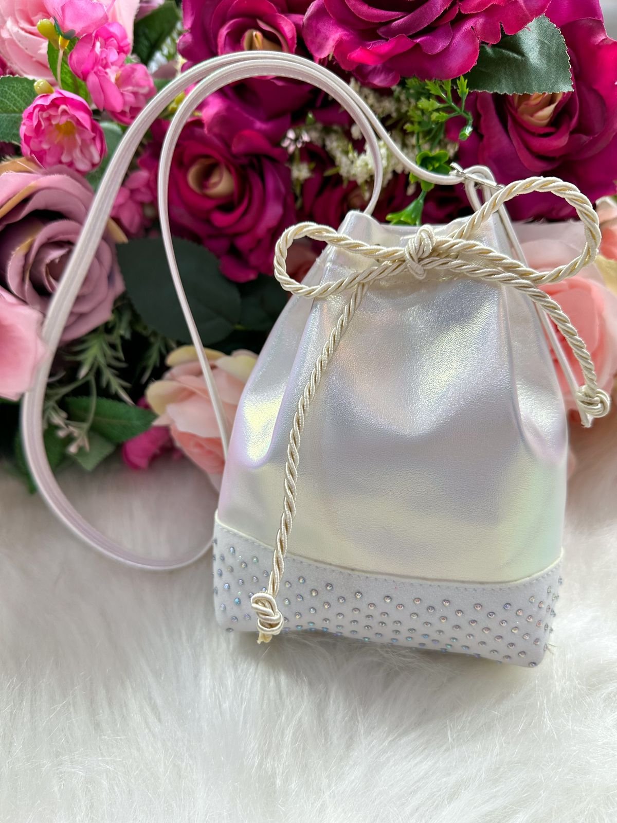 Sapatilha Flor Di Mila Branco + Bolsinha - Imagem 6