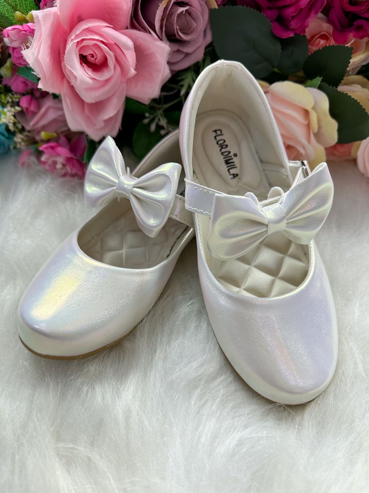 Sapatilha Flor Di Mila Branco + Bolsinha - Imagem 7