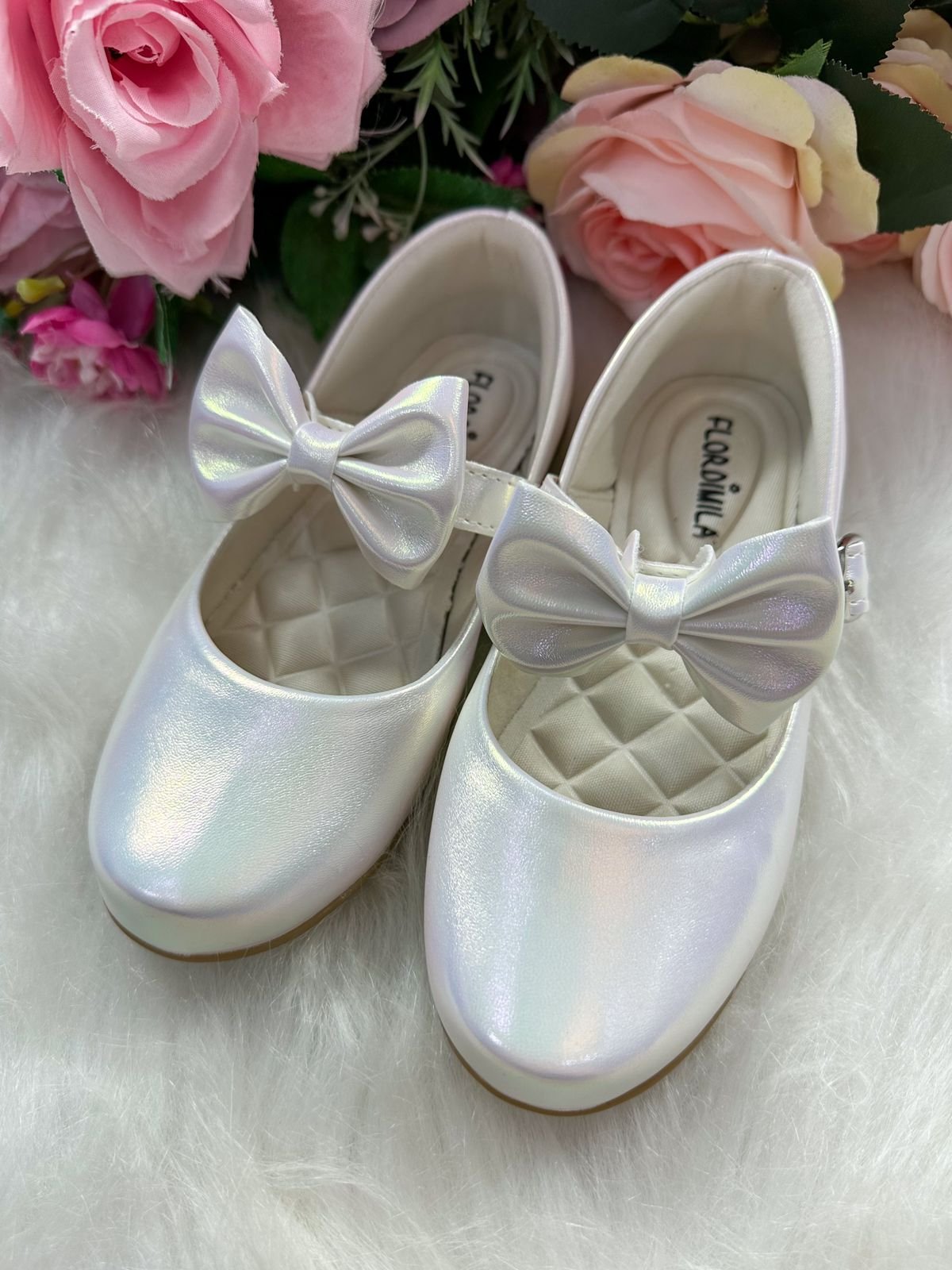 Sapatilha Flor Di Mila Branco + Bolsinha - Imagem 9