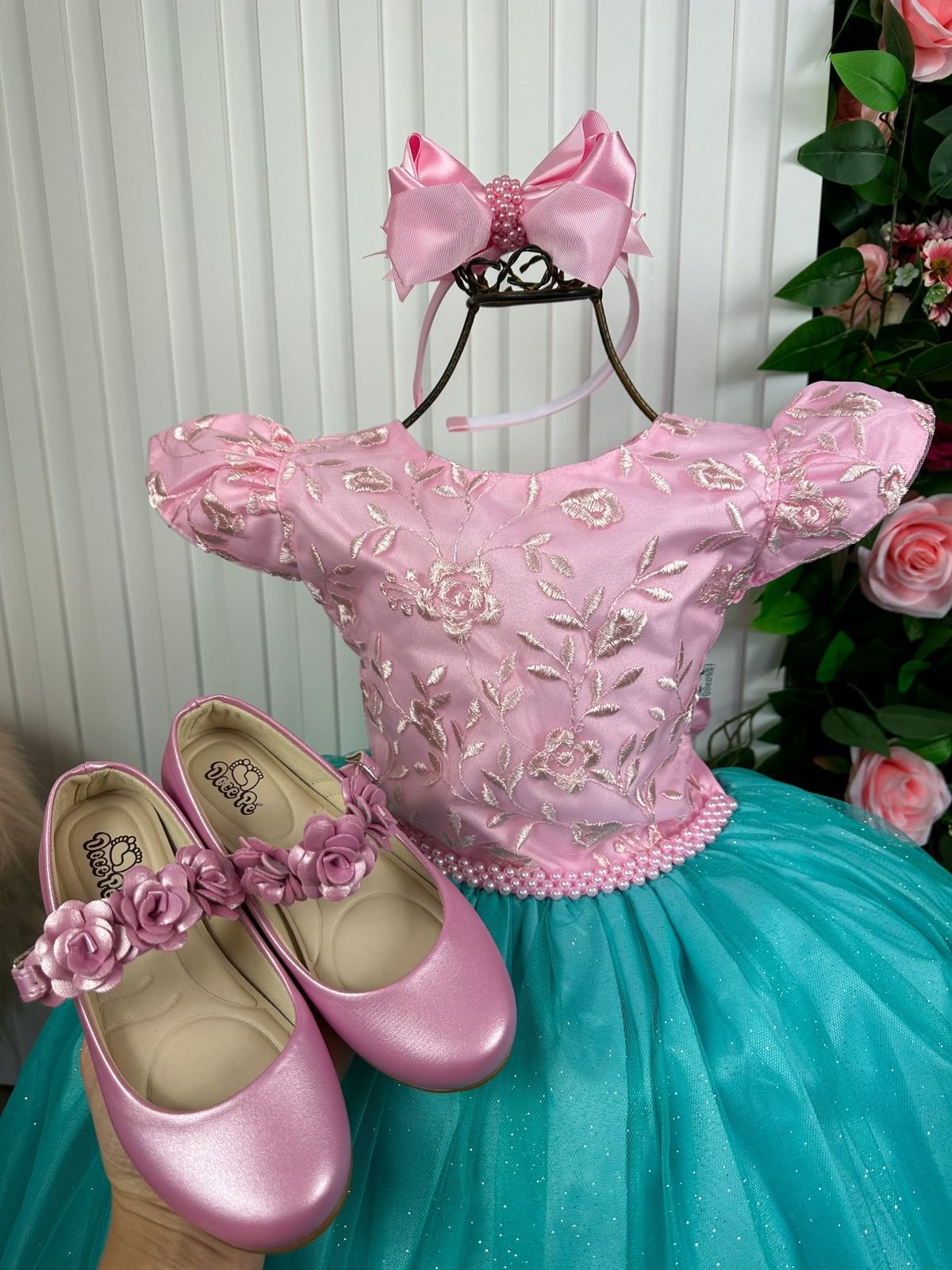 Vestido Infantil Marie Ariel/Sereia - Imagem 2