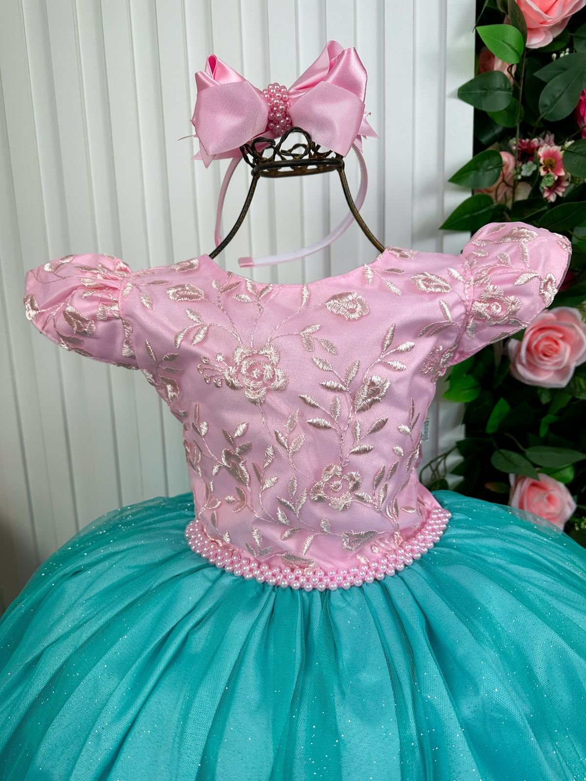 Vestido Infantil Marie Ariel/Sereia - Imagem 3