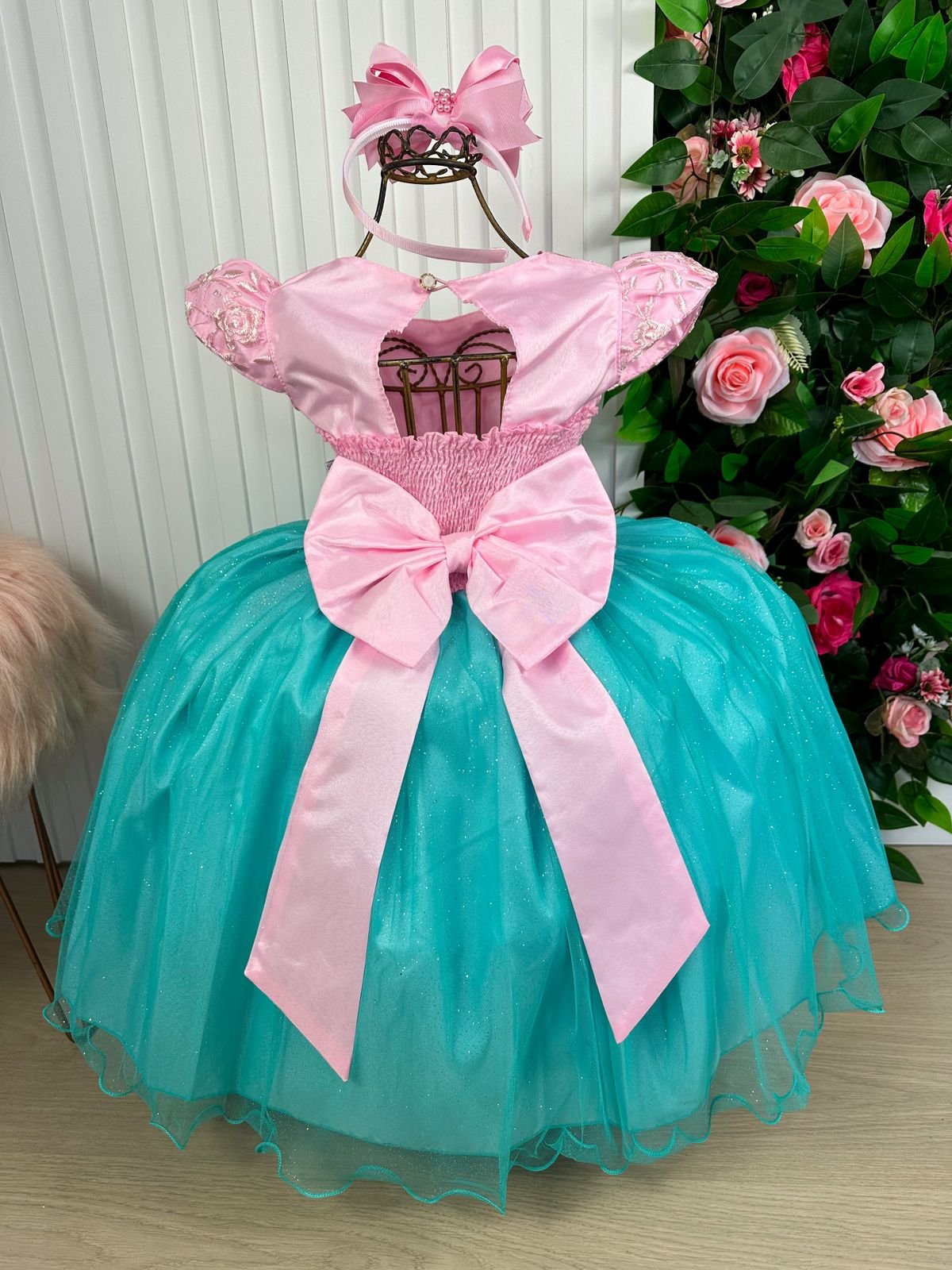 Vestido Infantil Marie Ariel/Sereia - Imagem 4