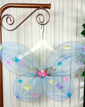 Asa De Borboletas / Fadas Infantil Azul