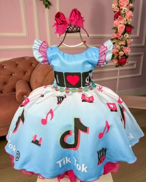 Vestido Lig Lig Tematico Tik Tok