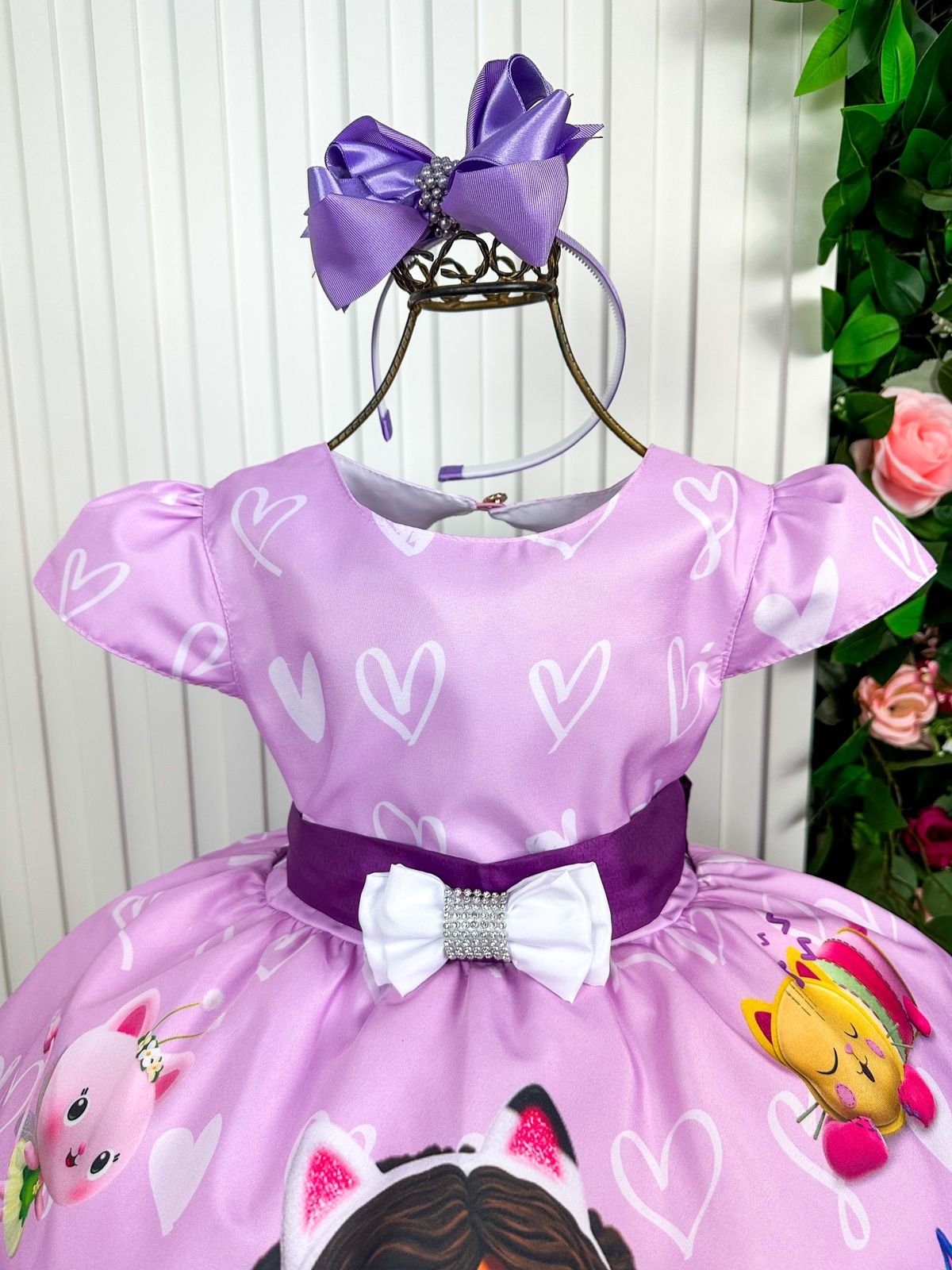 Vestido Infantil Tematicos Luxo A Casa Magica da Gabby - Imagem 2