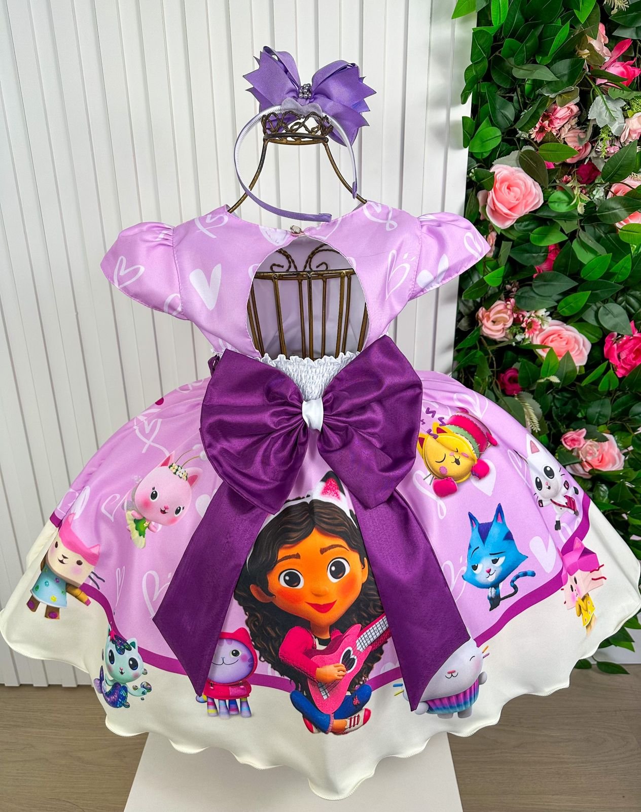 Vestido Infantil Tematicos Luxo A Casa Magica da Gabby - Imagem 3
