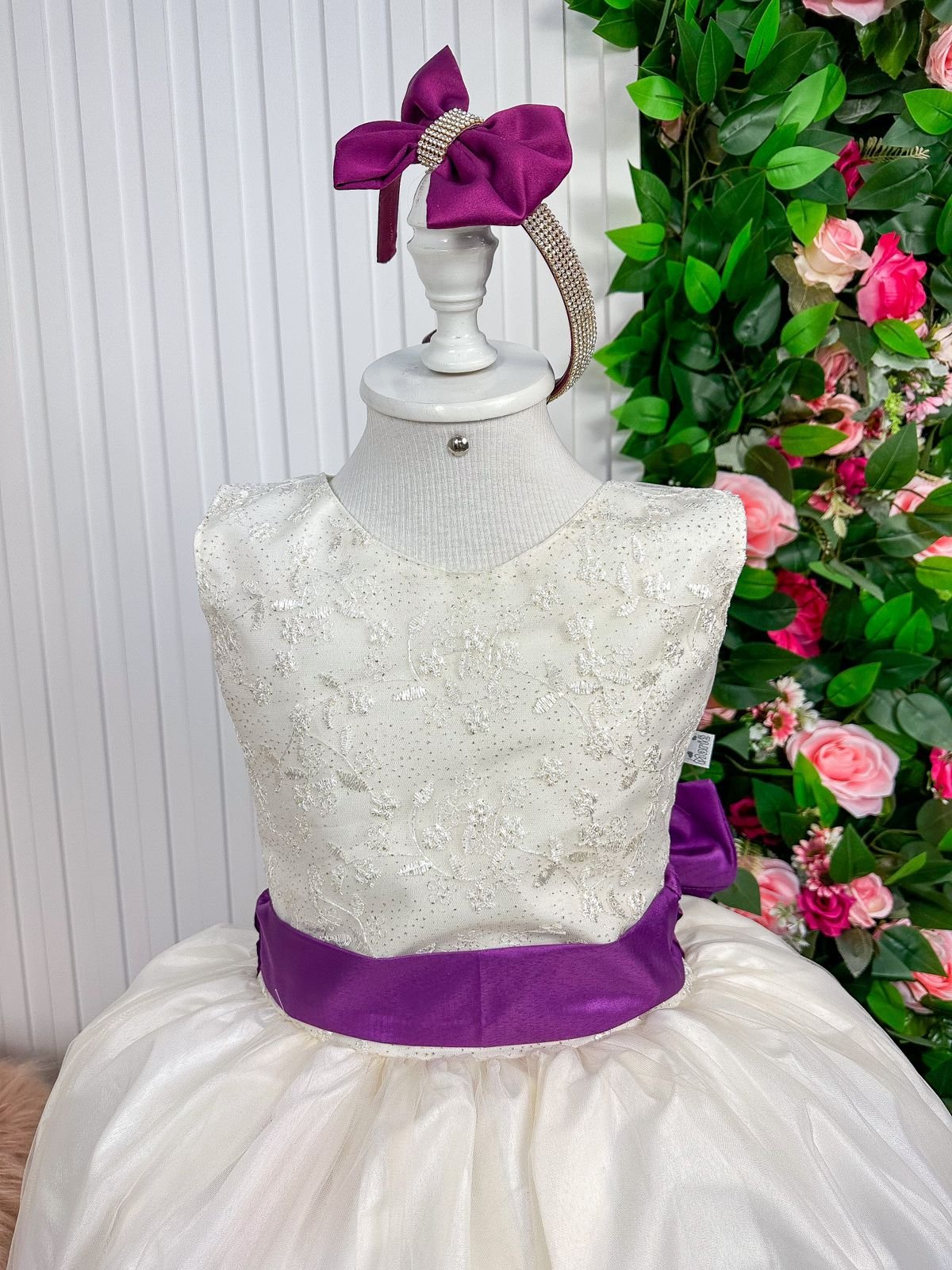 Vestido Marie Longo OFF Laço Roxo - Imagem 2