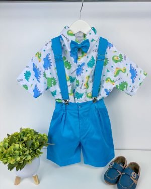 Conjunto Temático Dinossauro Azul