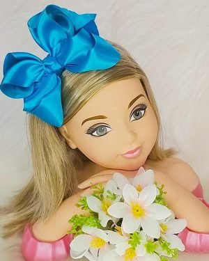 Laço Belli  Bico de Pato Azul Turquesa