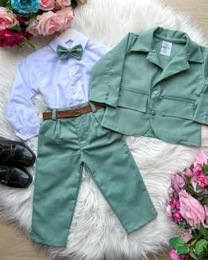 Conjunto Miss Cherry Social Terno - Blaizer Verde