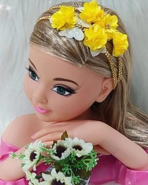 Faixa Belli Jardim Amarelo Com Dourado