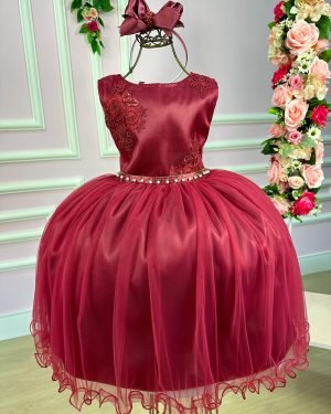 Vestido Enjoy Juvenil Helena Marsala