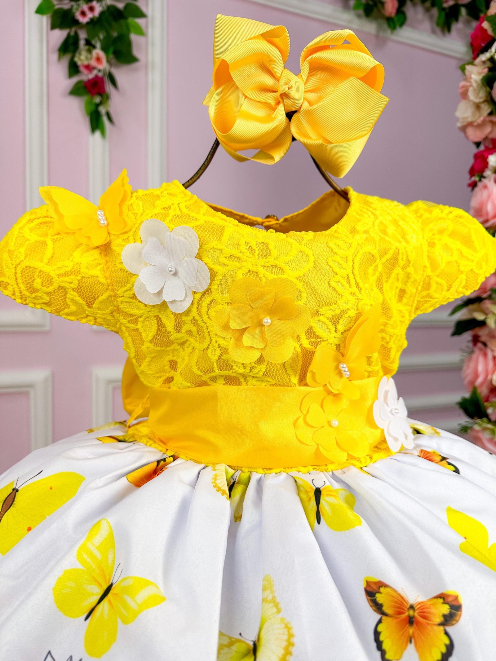 Vestido Marie Jardim De Girassol Modelo 2 - Imagem 3