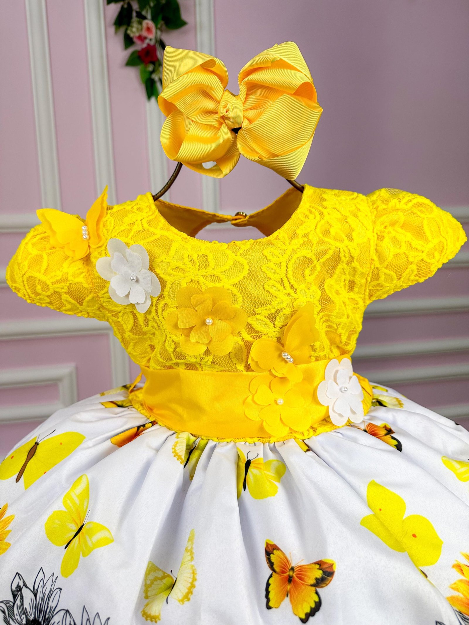 Vestido Marie Jardim De Girassol Modelo 2 - Imagem 5