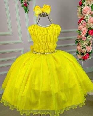 Vestido Marie Juvenil Ana Amarelo