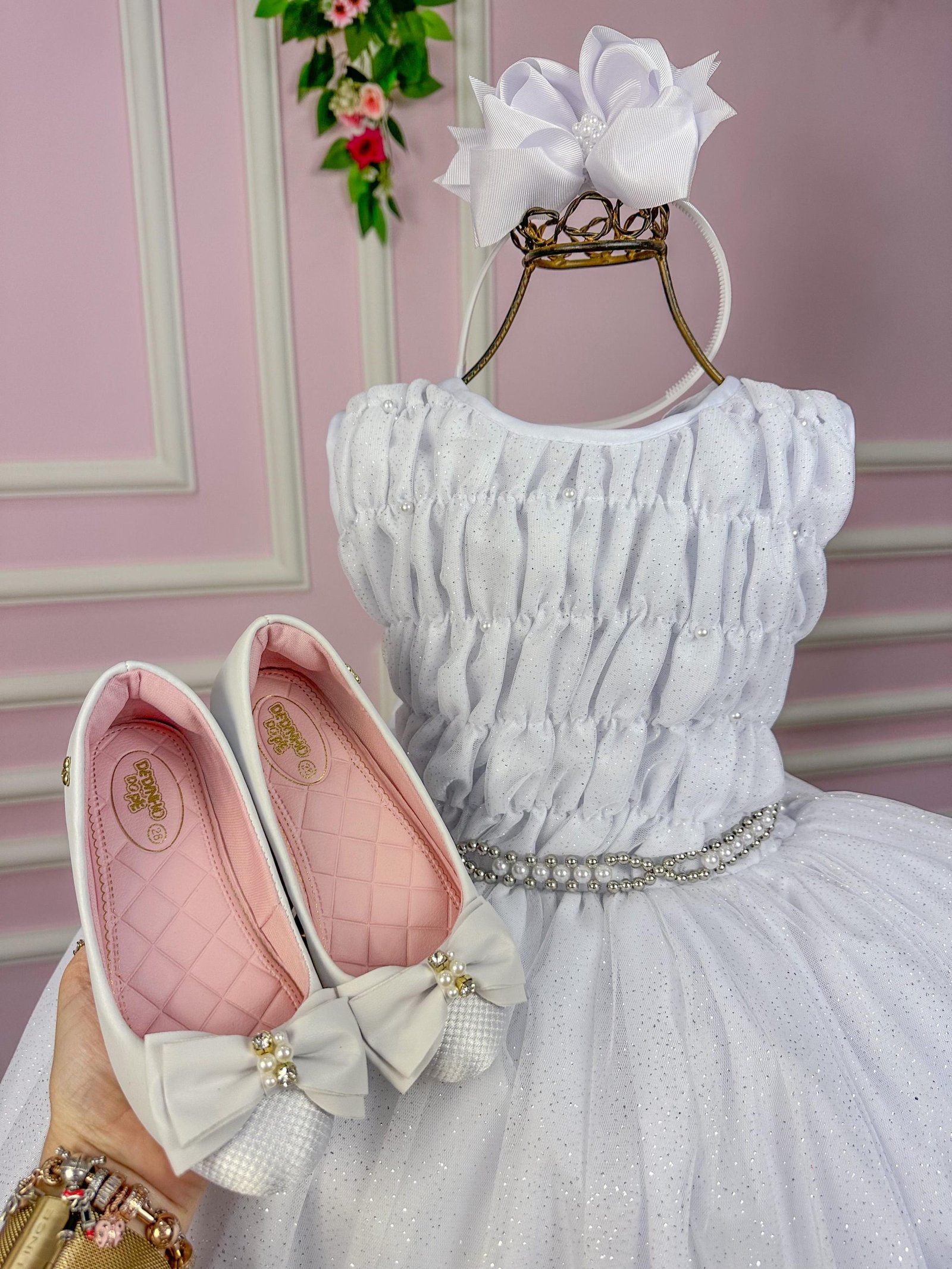 Vestido Marie Juvenil Ana Branco - Imagem 3