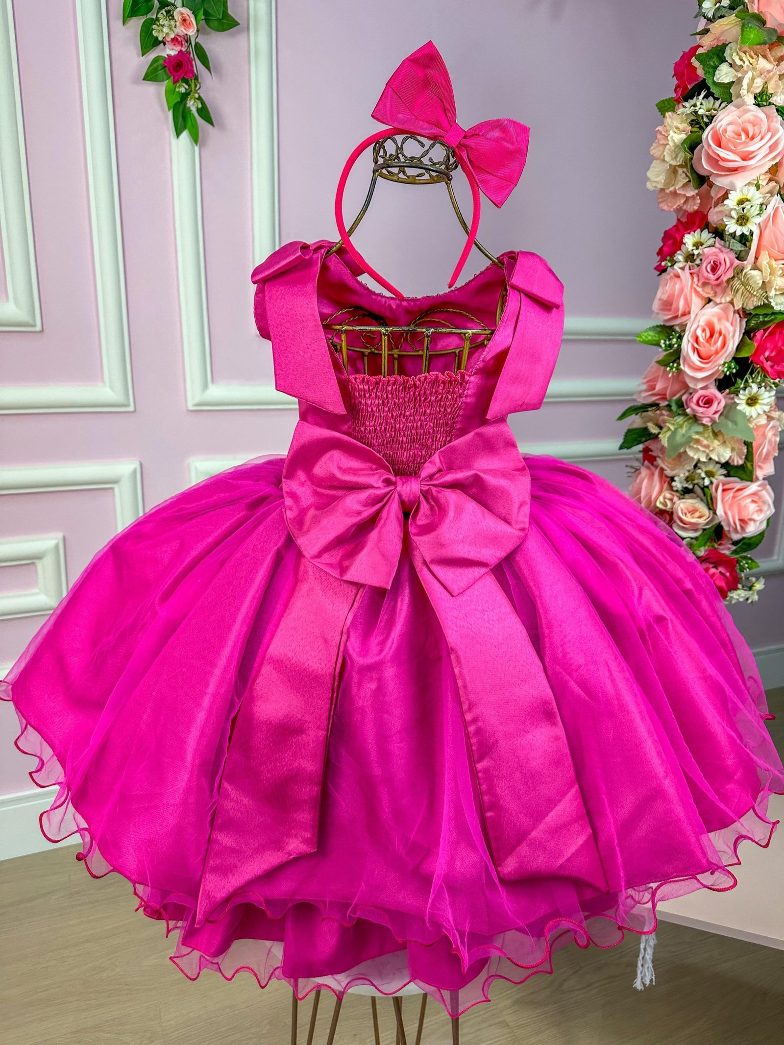 Vestido Princesa Belli Tematico Barbie Girls - Imagem 7