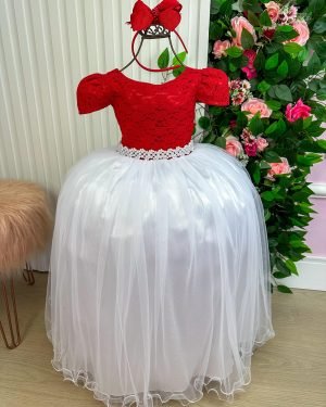 Vestido Enjoy Longo Mari Peito Vermelho