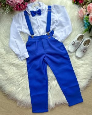 Conjunto Kanga Social Gustavo Azul Royal Suspensorio