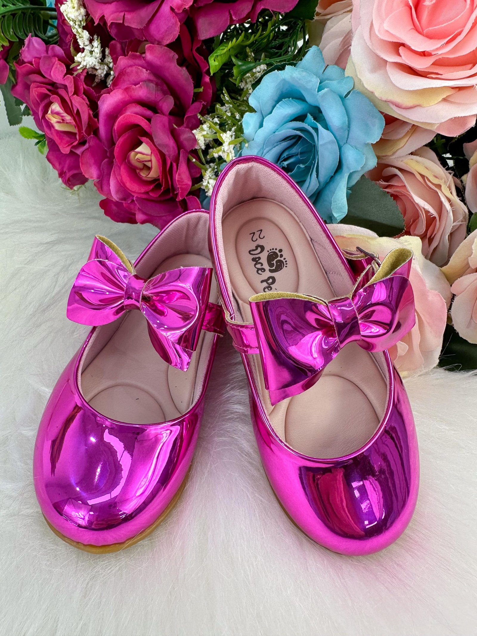 Sapatilha Doce Pe Laço Pink Metalizado - Imagem 3