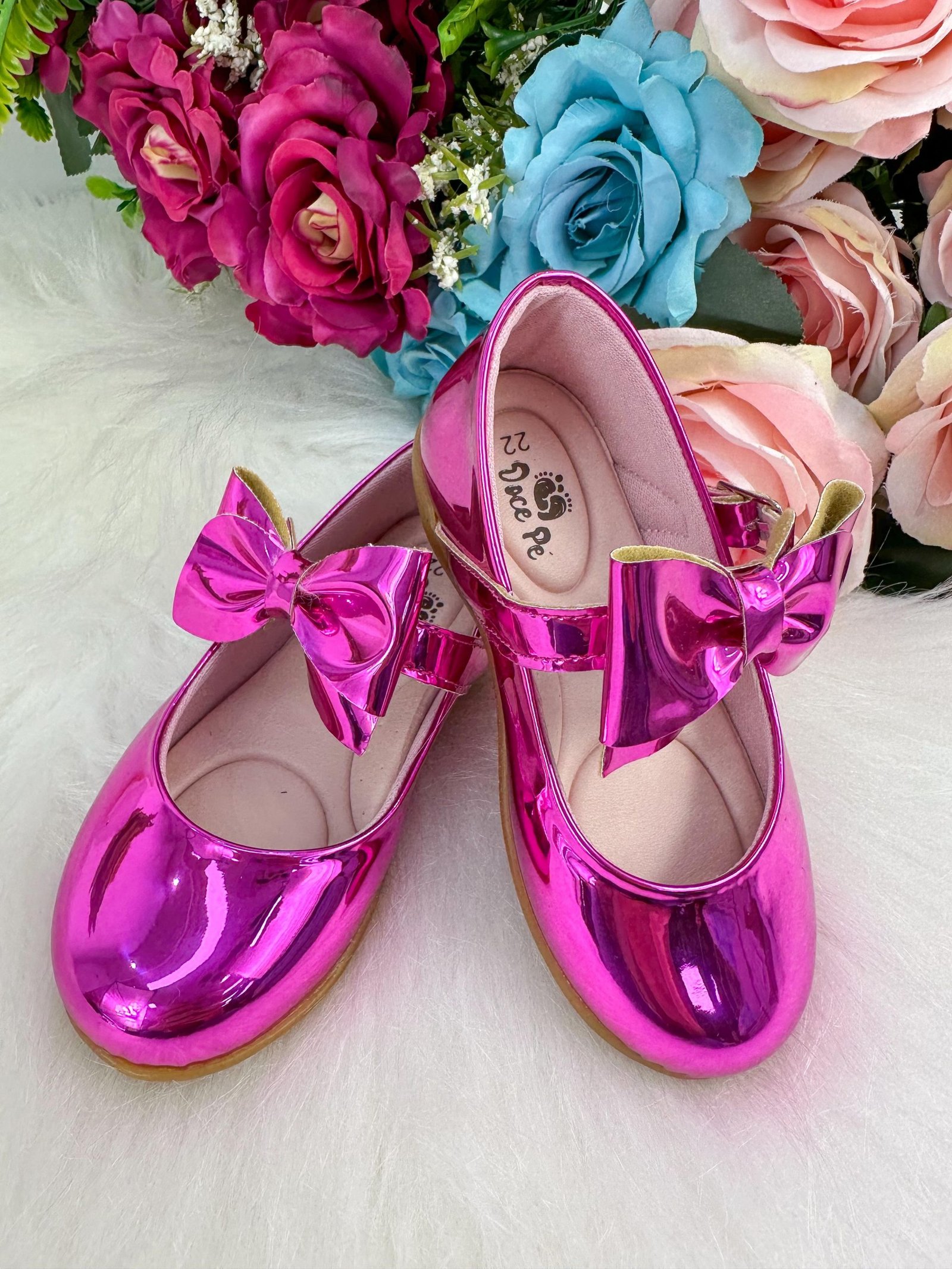 Sapatilha Doce Pe Laço Pink Metalizado - Imagem 4