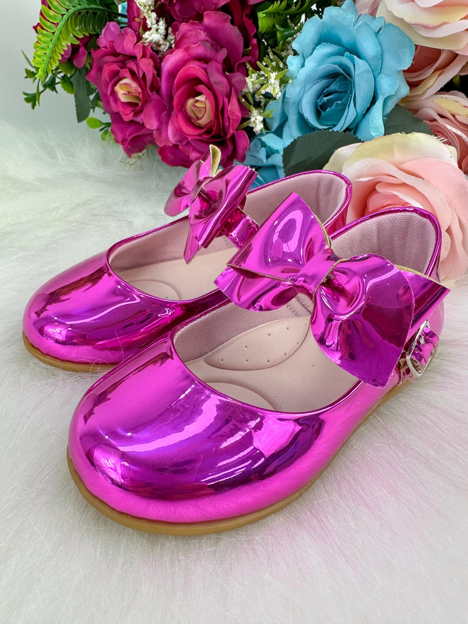 Sapatilha Doce Pe Laço Pink Metalizado - Imagem 2