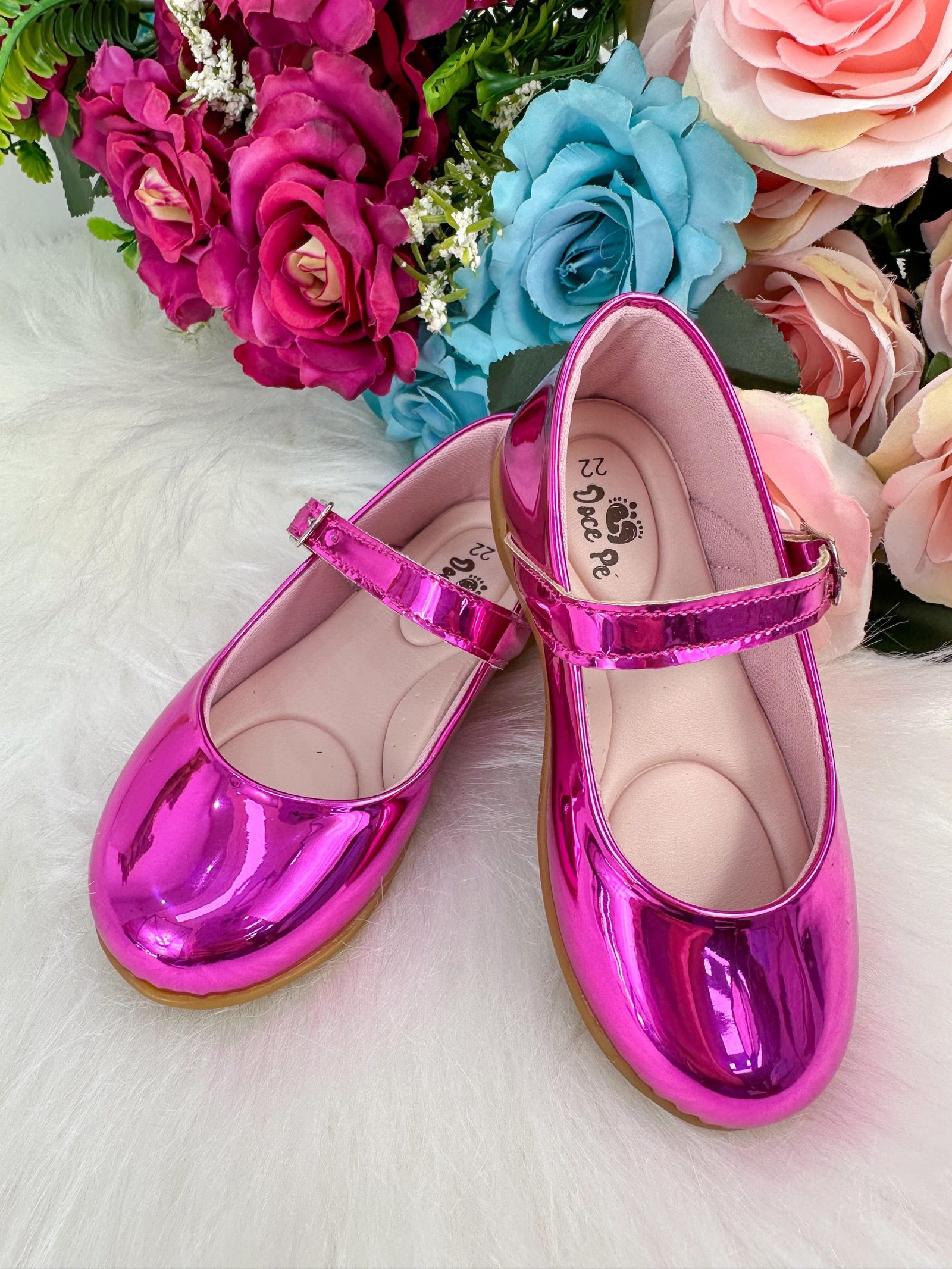 Sapatilha Doce Pe Laço Pink Metalizado - Imagem 6