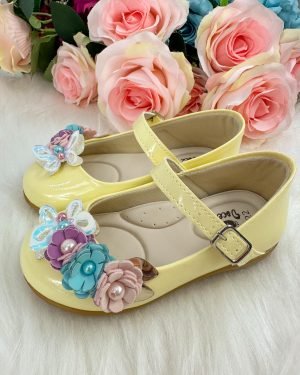 Sapatilha Doce Pe Juju Jardim Encantado Amarela
