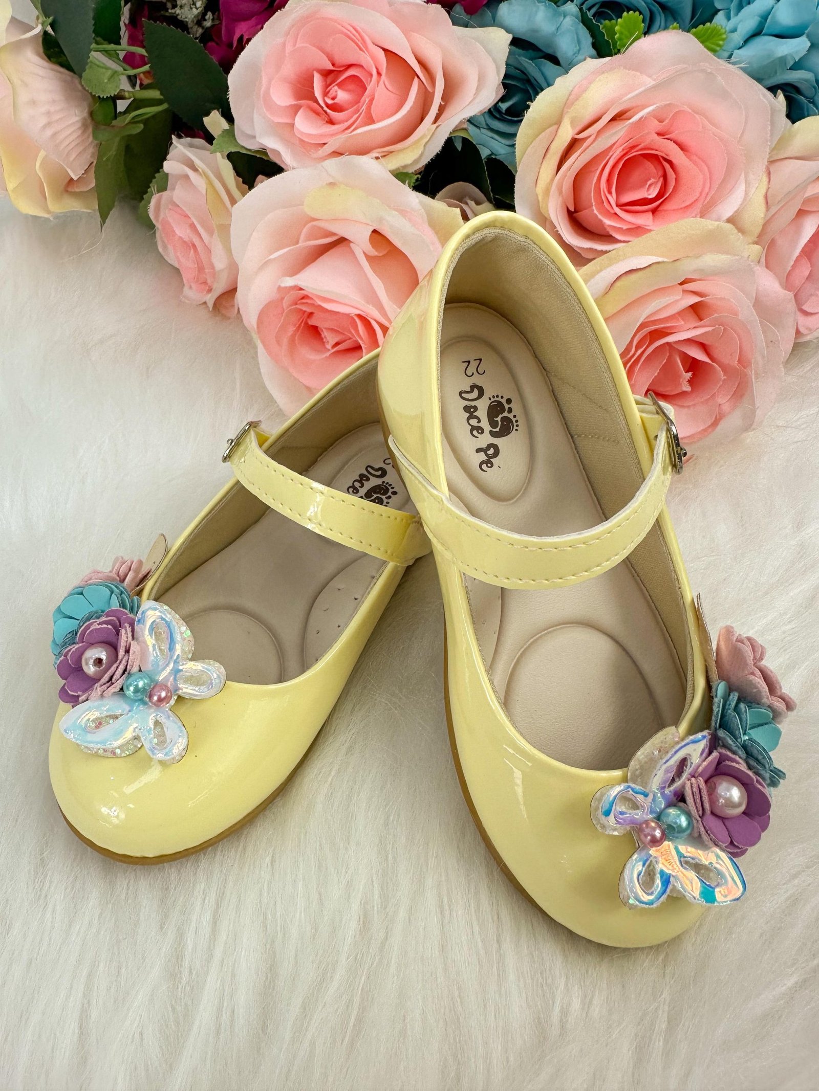 Sapatilha Doce Pe Juju Jardim Encantado Amarela - Imagem 4
