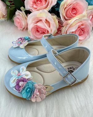 Sapatilha Doce Pe Juju Jardim Encantado Azul Bebe
