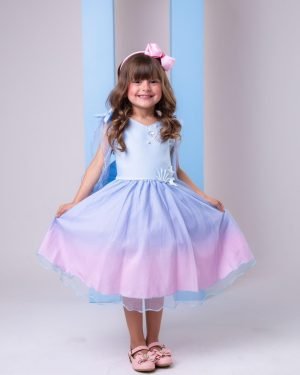 Vestido Princesa Belli Tematico Sereia – Ariel &#