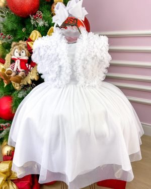 Vestido Miss Sweet Branco + Bolero