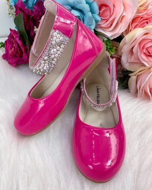 Sapatilha Flor di Mila Pink "Perolas" Luxo