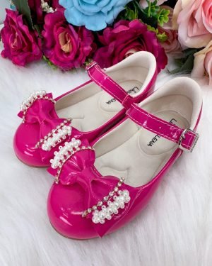Sapatilha Flor di Mila Pink Perolas Neide