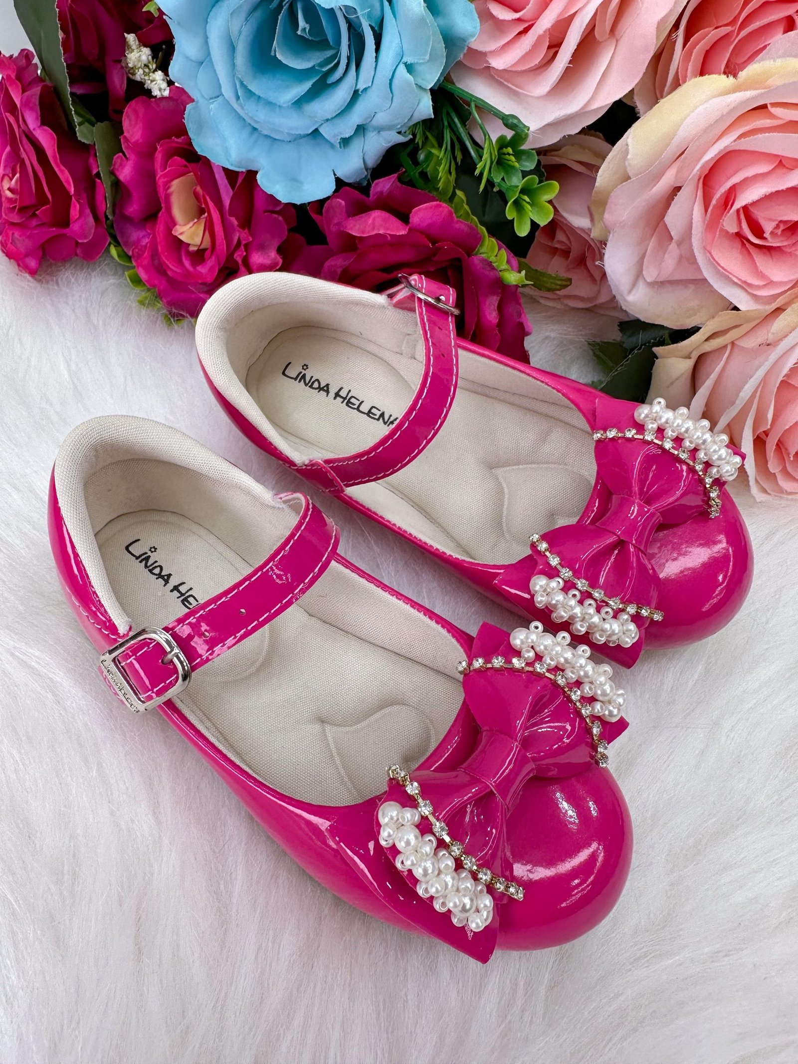 Sapatilha Flor di Mila Pink Perolas Neide - Imagem 3