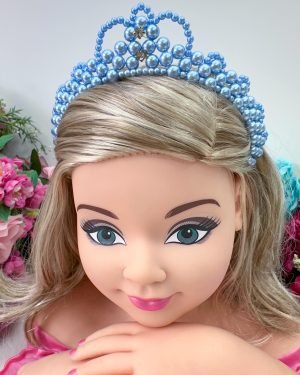 Coroa Pequena Belli Pérolas Azul